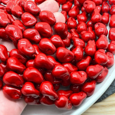 Жемчуг Майорка Барокко бордовый 10х15 мм 