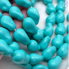Жемчуг Майорка Барокко цвет бирюзовый 22х15 мм