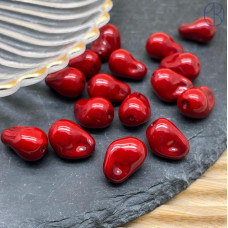 Жемчуг Майорка Барокко цвет бордовый №1 22х15 мм штучно