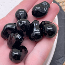 Жемчуг Майорка Барокко цвет черный 22х15 мм штучно