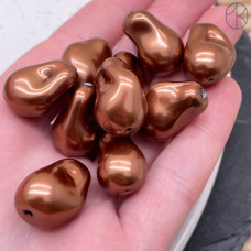 Жемчуг Майорка Барокко цвет коричневый 22х15 мм штучно