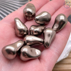 Жемчуг Майорка Барокко цвет коричневый перламутр 22х15 мм штучно