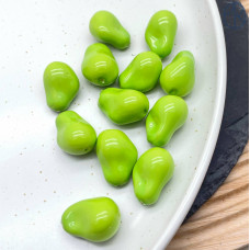 Жемчуг Майорка Барокко, цвет оливковый 22х15 мм штучно