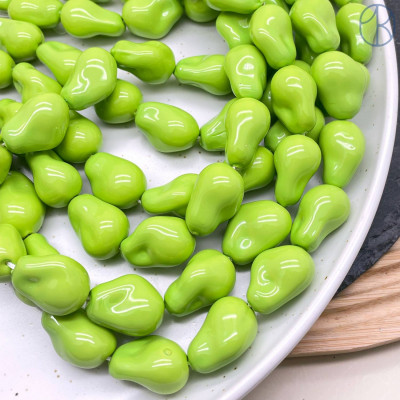 Жемчуг Майорка Барокко, цвет оливковый 22х15 мм