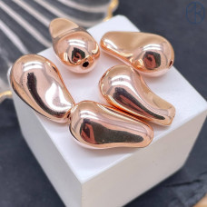 Жемчуг Майорка Барокко цвет розовое золото 22х15 мм штучно