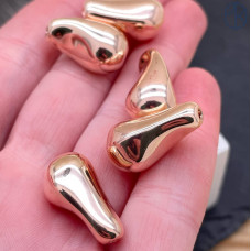 Жемчуг Майорка Барокко цвет розовое золото 22х15 мм штучно