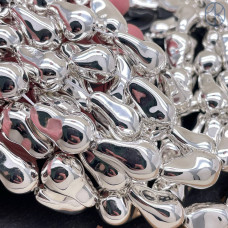 Жемчуг Майорка Барокко цвет серебро 22х15 мм