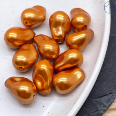 Жемчуг Майорка Барокко цвет светло-коричневый 22х15 мм штучно