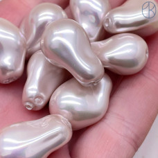 Жемчуг Майорка Барокко цвет светло-розовый 22х15 мм штучно