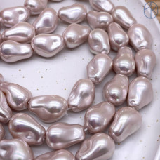 Жемчуг Майорка Барокко цвет светло-розовый 22х15 мм