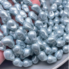 Жемчуг Майорка Барокко, цвет светло-серый 10х15 мм