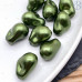 Жемчуг Майорка Барокко цвет темно-зеленый 22х15 мм штучно