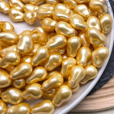 Жемчуг Майорка Барокко цвет золотистый 22х15 мм