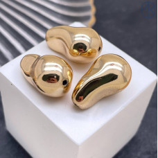 Жемчуг Майорка Барокко цвет золото 22х15 мм штучно