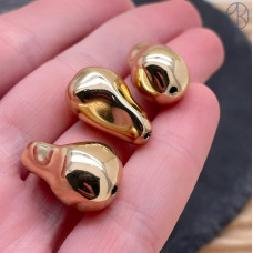 Жемчуг Майорка Барокко цвет золото 22х15 мм штучно