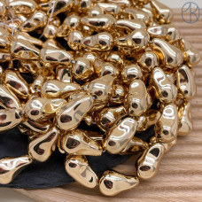 Жемчуг Майорка Барокко цвет золото 22х15 мм