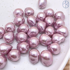 Жемчуг Майорка Барокко сиреневый 13х16 мм штучно