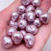 Жемчуг Майорка Барокко сиреневый 13х16 мм штучно