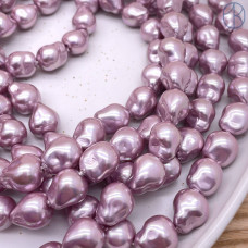 Жемчуг Майорка Барокко сиреневый 13х16 мм 