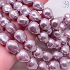 Жемчуг Майорка Барокко сиреневый 13х16 мм 