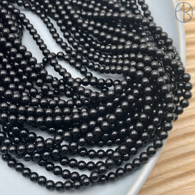 Жемчуг Майорка черная 4 мм