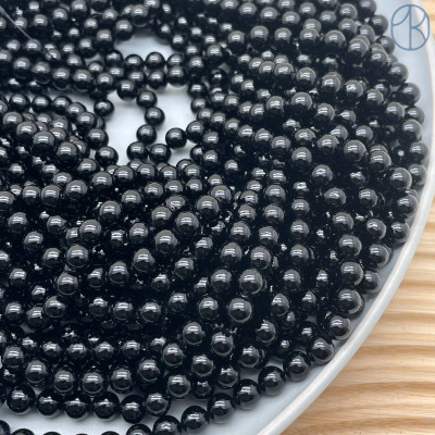 Жемчуг Майорка черная 6 мм