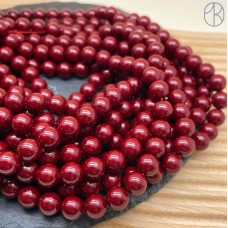 Жемчуг Майорка цвет бордовый №1 10 мм