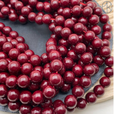 Жемчуг Майорка цвет бордовый №1 12 мм