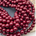 Жемчуг Майорка цвет бордовый №1 12 мм