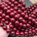 Жемчуг Майорка цвет бордовый №1 12 мм