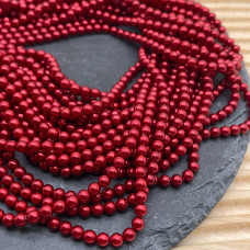 Жемчуг Майорка цвет бордовый 4 мм Жемчуг Майорка цвет бордовый 4 мм