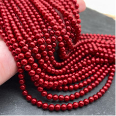 Жемчуг Майорка цвет бордовый 4 мм Жемчуг Майорка цвет бордовый 4 мм