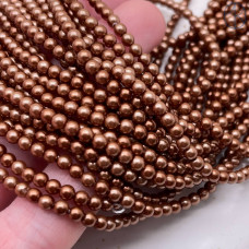 Жемчуг Майорка, цвет коричневый №1 4 мм