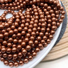 Жемчуг Майорка, цвет коричневый №1 8 мм