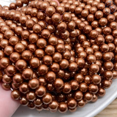 Жемчуг Майорка, цвет коричневый №1 8 мм
