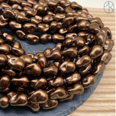 Жемчуг Майорка цвет коричневый 15х12 мм