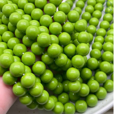 Жемчуг Майорка, цвет оливковый №1 10 мм 