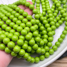 Жемчуг Майорка, цвет оливковый №1 8 мм 