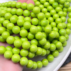 Жемчуг Майорка, цвет оливковый 10 мм 