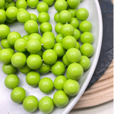 Жемчуг Майорка, цвет оливковый 14 мм