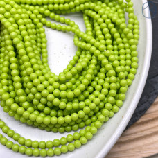 Жемчуг Майорка, цвет оливковый 4 мм 