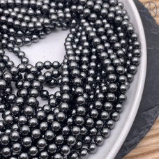 Жемчуг Майорка, цвет серый 6 мм