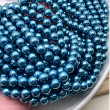 Жемчуг Майорка, цвет синий перламутр 8 мм