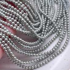 Жемчуг Майорка цвет светло - серый 3 мм