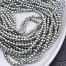Жемчуг Майорка цвет светло - серый 4 мм