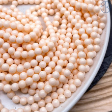 Жемчуг Майорка, цвет светло-персиковый 6 мм