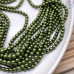 Жемчуг Майорка, цвет темно-зеленый 4 мм