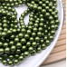 Жемчуг Майорка, цвет темно-зеленый 8 мм