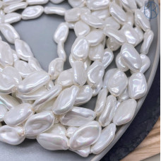 Жемчуг Майорка фриформ 11х19 мм