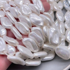 Жемчуг Майорка фриформ 11х19 мм